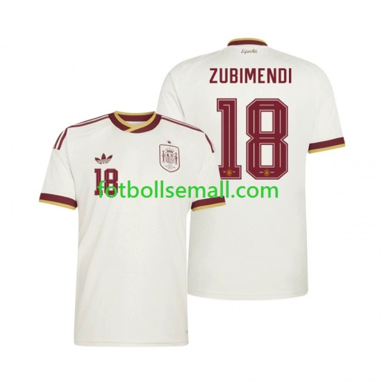Matchtröjor Spanien Martin Zubimendi 18 World Cup 2026 Kortärmad till Herr (2:a ställ)