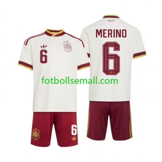Matchtröjor Spanien Mikel Merino 6 World Cup 2026 Kortärmad till Barn (2:a ställ)