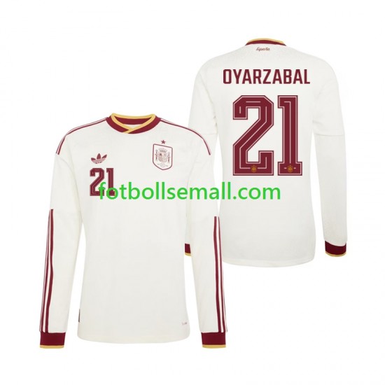 Matchtröjor Spanien Mikel Oyarzabal 21 World Cup 2026 Långärmad till Herr (2:a ställ)