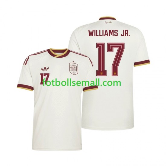 Matchtröjor Spanien Nico Williams 17 World Cup 2026 Kortärmad till Herr (2:a ställ)