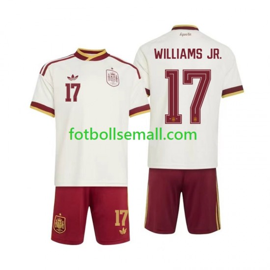Matchtröjor Spanien Nico Williams 17 World Cup 2026 Kortärmad till Barn (2:a ställ)