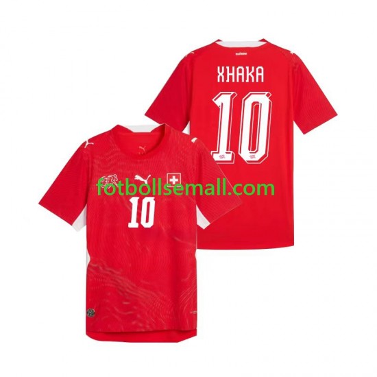 Matchtröjor Schweiz Granit Xhaka 10 World Cup 2026 Kortärmad till Herr (1:a ställ)