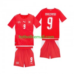 Matchtröjor Schweiz Johan Manzambi 9 World Cup 2026 Kortärmad till Barn (1:a ställ) Matchtröjor Schweiz Johan Manzambi 9 World Cup 2026 Kortärmad till Barn (1:a ställ)