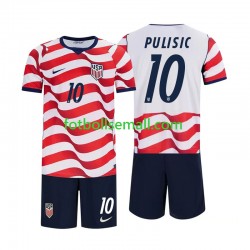 Matchtröjor USA Christian Pulisic 10 World Cup 2026 Kortärmad till Barn (1:a ställ)