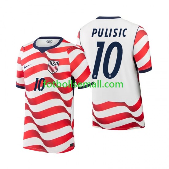 Matchtröjor USA Christian Pulisic 10 World Cup 2026 Kortärmad till Herr (1:a ställ)