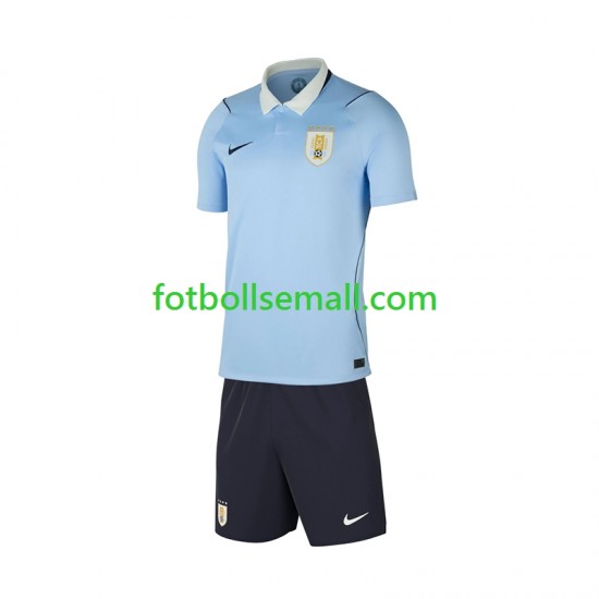 Matchtröjor Uruguay World Cup 2026 Kortärmad till Barn (1:a ställ)