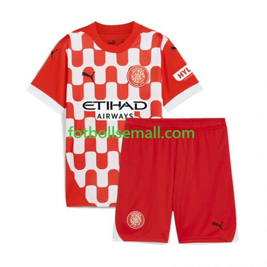 Matchtröjor Girona 2024-2025 Kortärmad till Barn (1:a ställ)