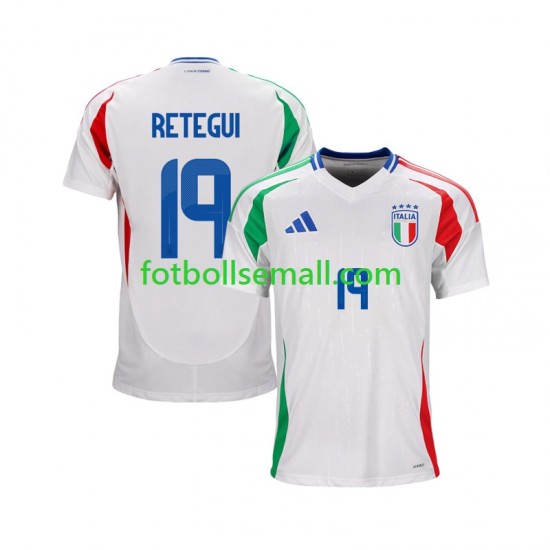 Matchtröjor Italien Mateo Retegui 19 2024 Kortärmad till Herr (2:a ställ)