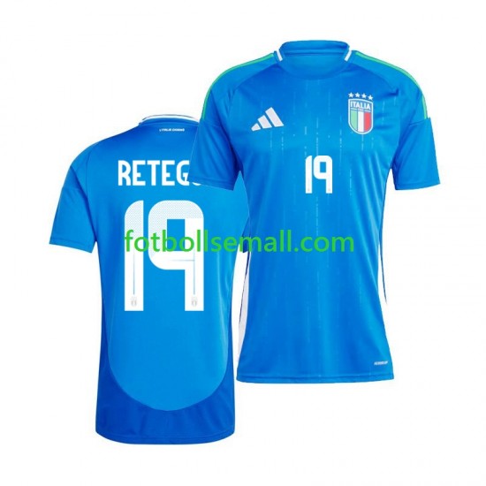 Matchtröjor Italien Mateo Retegui 19 2024 Kortärmad till Herr (1:a ställ)