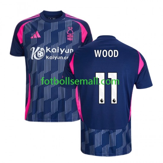 Matchtröjor Nottingham Forest Chris Wood 11 2024-2025 Kortärmad till Herr (2:a ställ)