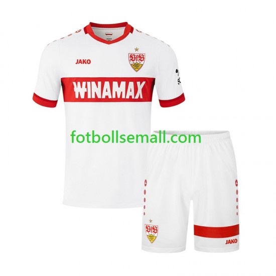 Matchtröjor VfB Stuttgart 2024-2025 Kortärmad till Barn (1:a ställ)