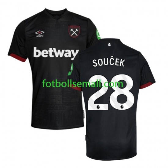 Matchtröjor West Ham United SOUCEK 28 2024-2025 Kortärmad till Herr (2:a ställ)