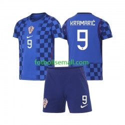 Matchtröjor Kroatien Andrej Kramaric 9 World Cup 2026 Kortärmad till Barn (2:a ställ)