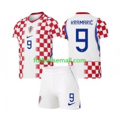 Matchtröjor Kroatien Andrej Kramaric 9 World Cup 2026 Kortärmad till Barn (1:a ställ)