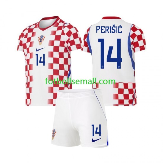 Matchtröjor Kroatien Ivan Perisic 14 World Cup 2026 Kortärmad till Barn (1:a ställ)
