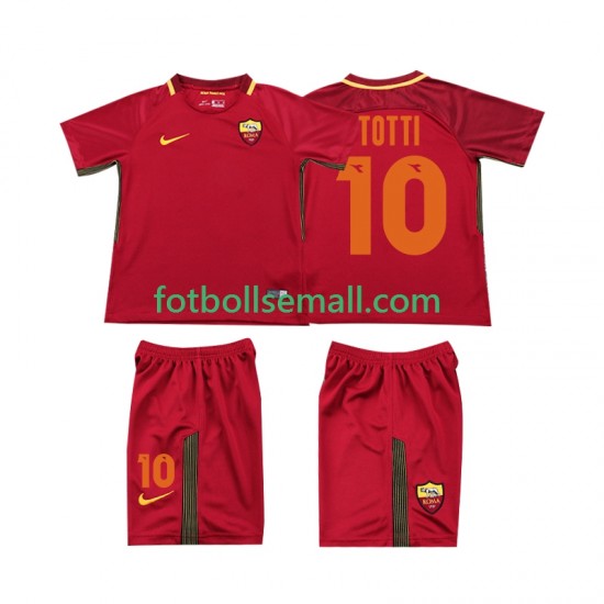 Matchtröjor AS Roma Totti 10 Retro 2017-2018 Kortärmad till Barn (1:a ställ)