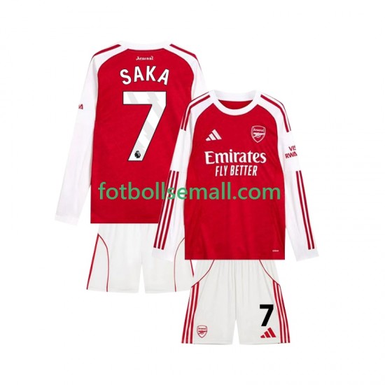 Matchtröjor Arsenal Bukayo Saka 7 2025-2026 Långärmad till Barn (1:a ställ)