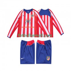 Matchtröjor Atlético Madrid Retro 2004 2005 Långärmad till Barn (1:a ställ)