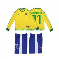 Matchtröjor Brasilien RONALDINHO 11 Retro 1998 Långärmad till Barn (1:a ställ) Matchtröjor Brasilien RONALDINHO 11 Retro 1998 Långärmad till Barn (1:a ställ)