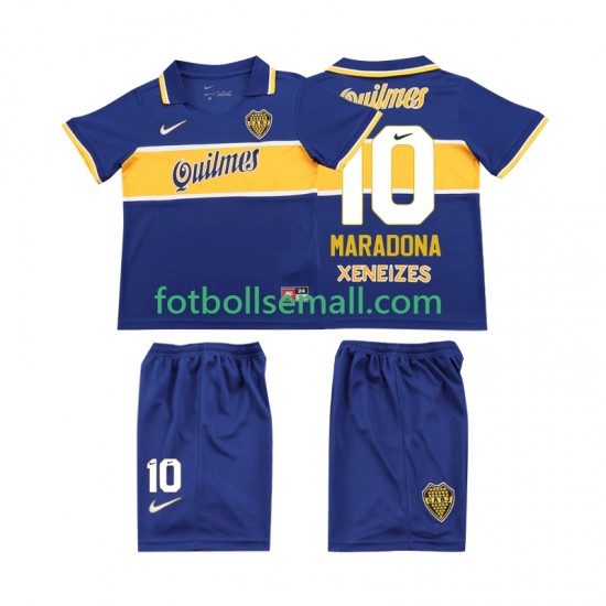 Matchtröjor CA Boca Juniors MARADONA 10 Retro 1996 1997 Kortärmad till Barn (1:a ställ)