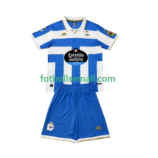 Matchtröjor Deportivo La Coruna 2025-2026 Kortärmad till Barn (1:a ställ)