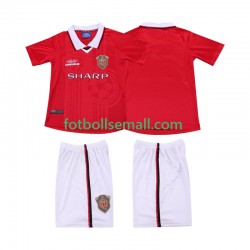 Matchtröjor Manchester United Retro 1999 2000 Kortärmad till Barn (1:a ställ)