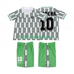 Matchtröjor Nigeria OKOCHA 10 Retro 1994 Kortärmad till Barn (2:a ställ)