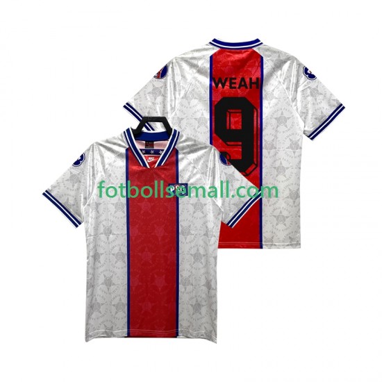 Matchtröjor Paris Saint-Germain WEAH 9 Retro 1994 1995 Kortärmad till Herr (2:a ställ)