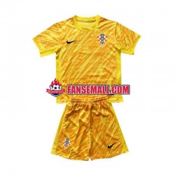 Gul Matchtröjor Kroatien Målvaktströja Euro 2024 Kortärmad till Barn (1:a ställ) Gul Matchtröjor Kroatien Målvaktströja Euro 2024 Kortärmad till Barn (1:a ställ)