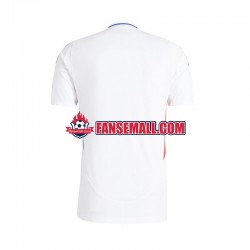 Vit Matchtröjor Olympique Lyonnais 2024-2025 Kortärmad till Herr (1:a ställ)