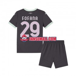 Matchtröjor AC Milan Fofana 29 2024-2025 Kortärmad till Barn (3:e ställ)