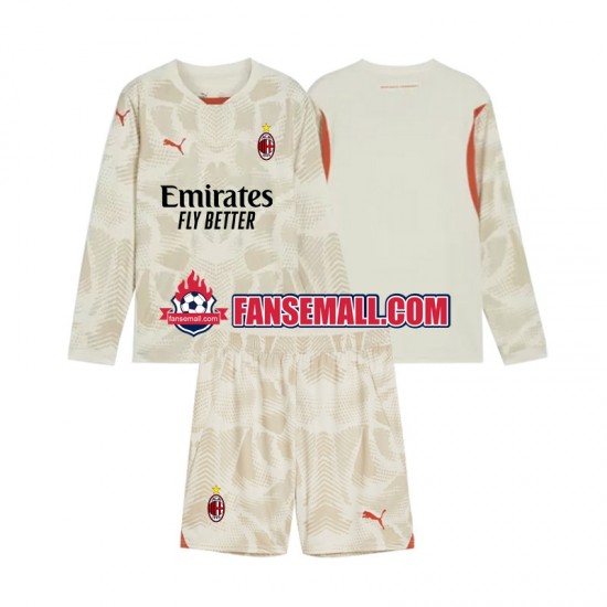 Matchtröjor AC Milan Målvaktströja 2024-2025 Långärmad till Barn (3:e ställ)