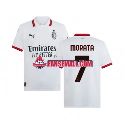 Matchtröjor AC Milan Morata 7 2024-2025 Kortärmad till Herr (2:a ställ)