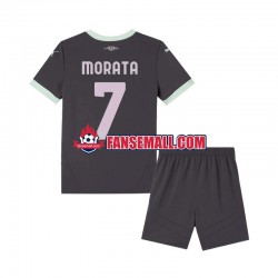 Matchtröjor AC Milan Morata 7 2024-2025 Kortärmad till Barn (3:e ställ)