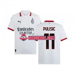 Matchtröjor AC Milan PULISIC 11 2024-2025 Kortärmad till Herr (2:a ställ)