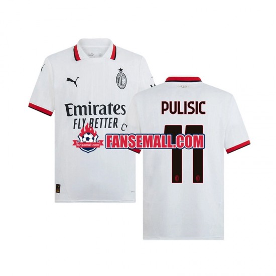 Matchtröjor AC Milan PULISIC 11 2024-2025 Kortärmad till Herr (2:a ställ)