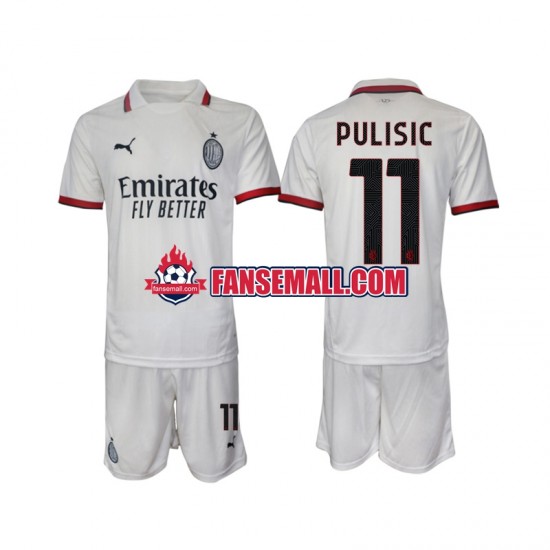 Matchtröjor AC Milan Pulisic 11 2024-2025 Kortärmad till Barn (2:a ställ)