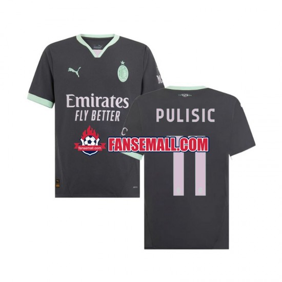 Matchtröjor AC Milan Pulisic 11 2024-2025 Kortärmad till Herr (3:e ställ)