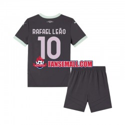Matchtröjor AC Milan Rafael Leao 10 2024-2025 Kortärmad till Barn (3:e ställ)