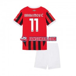 Matchtröjor AC Milan ibrahimovic 11 2024-2025 Kortärmad till Barn (1:a ställ)