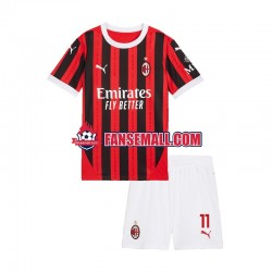 Matchtröjor AC Milan ibrahimovic 11 2024-2025 Kortärmad till Barn (1:a ställ)