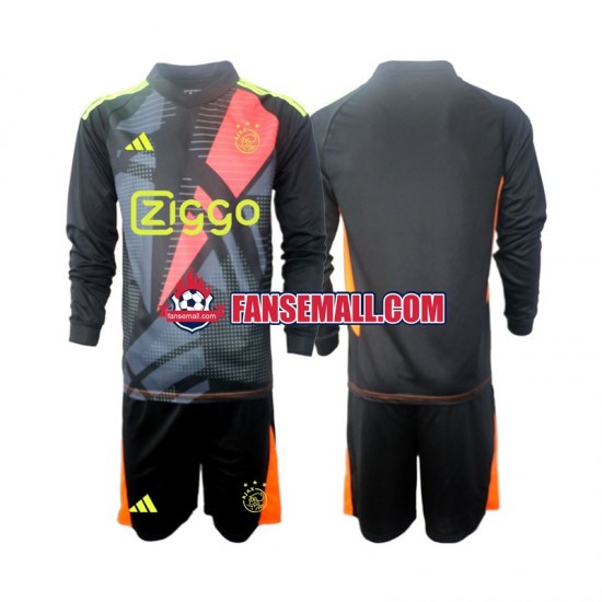 Matchtröjor AFC Ajax Målvaktströja 2024-2025 Långärmad till Barn (1:a ställ)