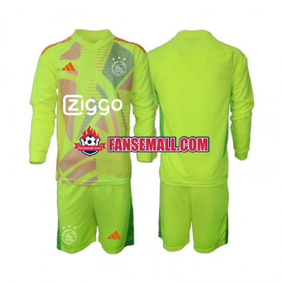 Matchtröjor AFC Ajax Målvaktströja 2024-2025 Långärmad till Barn (3:e ställ)