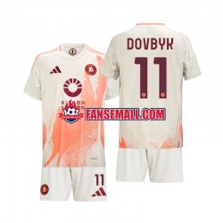 Matchtröjor AS Roma Artem Dovbyk 11 2024-2025 Kortärmad till Barn (2:a ställ)