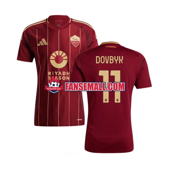 Matchtröjor AS Roma Artem Dovbyk 11 2024-2025 Kortärmad till Herr (1:a ställ)
