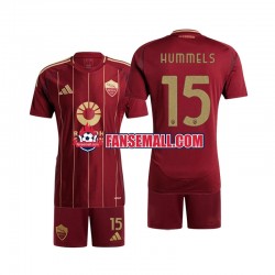 Matchtröjor AS Roma Mats Hummels 15 2024-2025 Kortärmad till Barn (1:a ställ)