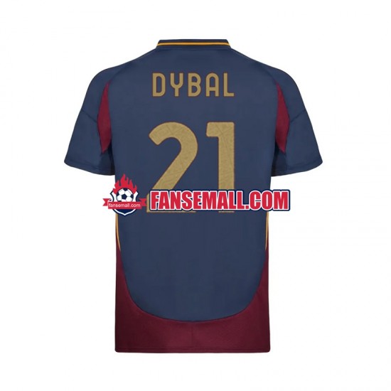 Matchtröjor AS Roma Paulo Dybala 21 2024-2025 Kortärmad till Herr (3:e ställ)