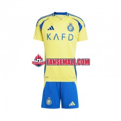 Matchtröjor Al Nassr 2024-2025 Kortärmad till Barn (1:a ställ)