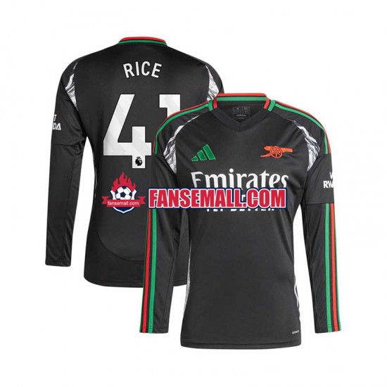 Matchtröjor Arsenal Rice 41 2024-2025 Långärmad till Herr (2:a ställ)