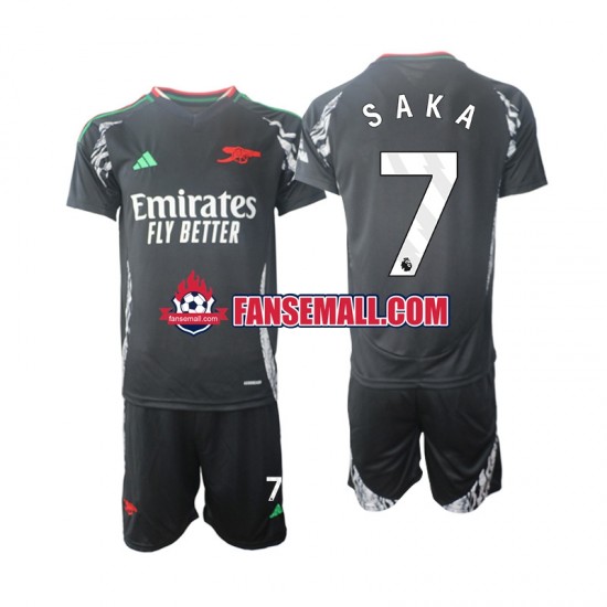 Matchtröjor Arsenal Saka 7 2024-2025 Kortärmad till Barn (2:a ställ)